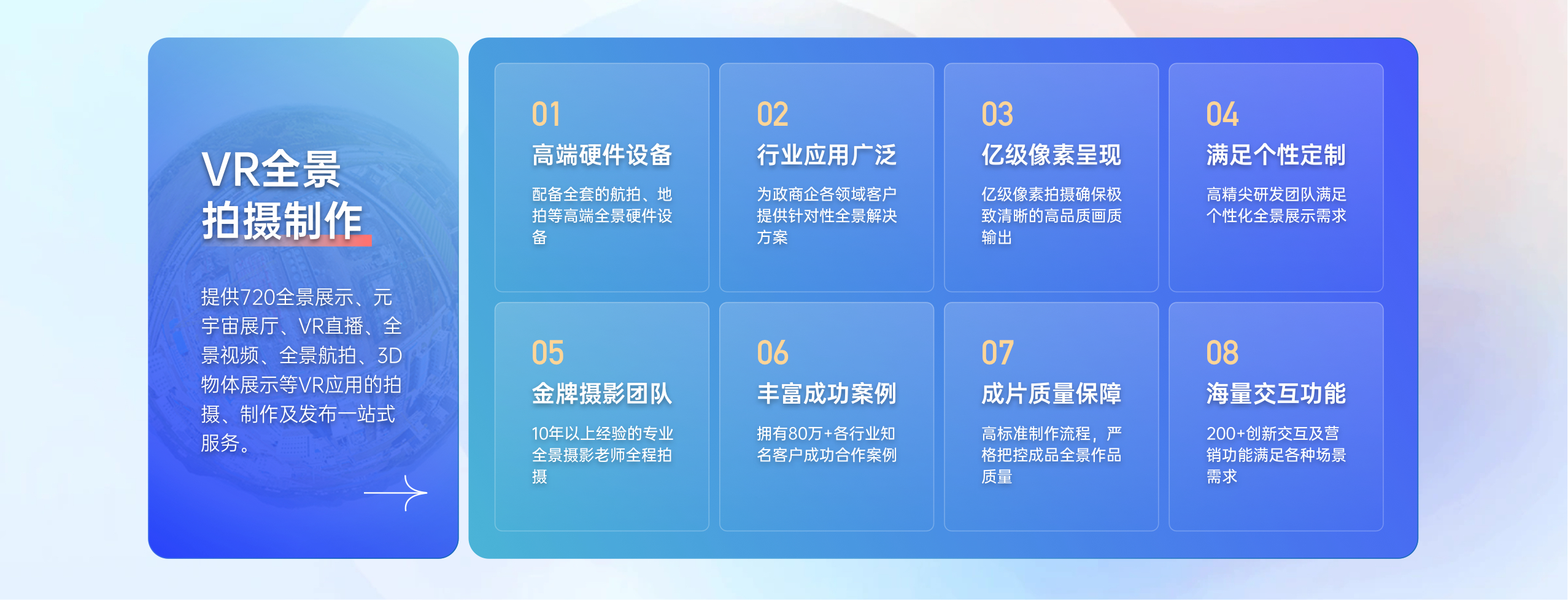 VR全景拍攝制作