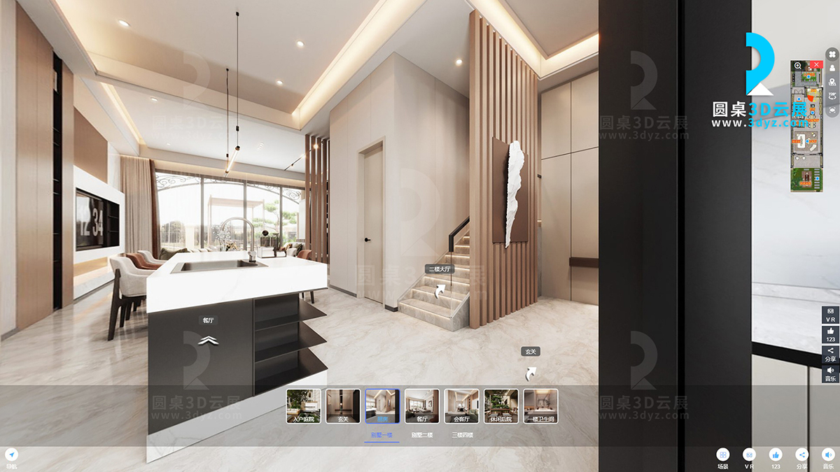 【圓桌3D云展?fàn)I銷(xiāo)公司】提供VR看房制作 VR看房制作