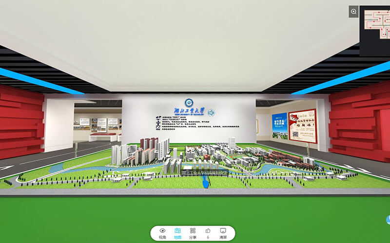 湖北工業(yè)大學3D云展虛擬校史館正式上線！圓桌3D云展廳平臺介紹