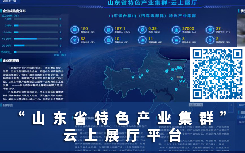 山東省特色產(chǎn)業(yè)集群·云上展廳平臺