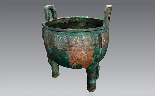 3D文物數(shù)字化保護(hù)_青銅鼎文物3D展示-館藏文物數(shù)字化公司